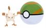 Imagem de Boneco Pokémon Mankey 4cm + Pokebola Colecionavel Sunny