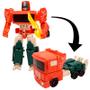 Imagem de Boneco Robô Transforma em Caminhão 2 em 1 Robot Fighter Bots Laranja e Verde L015-76 - Dorémi