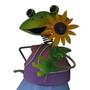 Imagem de Boneco Sapo com Balde de Flor Para Enfeite e Decoraçao de Jardim (BON-P-5)