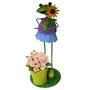 Imagem de Boneco Sapo com Balde de Flor Para Enfeite e Decoraçao de Jardim (BON-P-5)