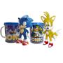 Imagem de Boneco Sonic e Tails com caneca personalizada de 350ml