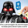 Imagem de Boneco Star Wars Robô Darth Vader Lança Disco Imaginext