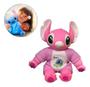 Imagem de Boneco Stitch Pelúcia Rosa Angel 33cm Premium Infantil Lilo