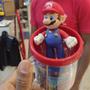 Imagem de Boneco Super Mario Bros Miniatura Original Figura Coleção com Caneca 350ml
