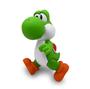 Imagem de Boneco super mario bros yoshi action figure 13cm pvc