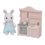 Imagem de Boneco - Sylvanian Families - Conjunto Cozinha Papai Coelho Neve - 5678 EPOCH MAGIA