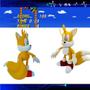 Imagem de Boneco Tails 23Cm Amarelo Personagem Jogo Videogame