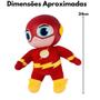 Imagem de Boneco The Flash De Pelucia 24cm Vinil Macio Liga Da Justiça Super Friends