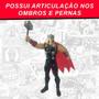 Imagem de Boneco Thor E Martelo Brinquedo Marvel Vingadores Articulado