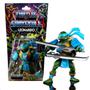 Imagem de Boneco Turtles Of Grayskull Origins Leonardo Hpr01 Mattel HPR00-HPR01