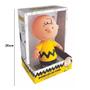 Imagem de Boneco Vinil Articulado Charlie Brown Turma Snoopy Peanuts 20cm 3074 - Lider Brinquedos