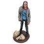 Imagem de Boneco Zumbi The Walking Dead em Resina Figure Action Colecionável Decorativo 18,5 cm