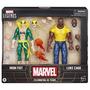 Imagem de Bonecos de ação Marvel Legends Iron Fist e Luke Cage 15cm