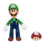 Imagem de Bonecos de ação Toy Super Mario Luigi com cogumelo vermelho de 10 cm