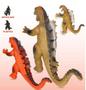 Imagem de Bonecos de Borracha Kit Com Dois Dinossauros Godzilla Articulado