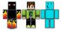 Imagem de Bonecos do jogo Minecraft Athos Problems Cadres 25cm 3un