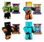 Imagem de Bonecos do jogo Minecraft Athos Problems Cadres Lopers 25cm