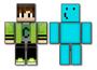 Imagem de Bonecos do jogo Minecraft Problems e Cadres 25 cm kit com 2