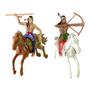 Imagem de Bonecos Indios Apache com Cavalos Faroeste brinquedo