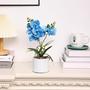 Imagem de Bonsai de Orquídea Artificial Jusdreen - Viva e com Vaso