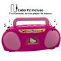 Imagem de Boom Box Infantil Karaoke Hello Kitty Com Microfone -Candide