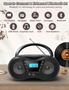 Imagem de Boombox Portátil com Bluetooth, Rádio FM e Leitor de CD