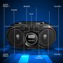 Imagem de Boombox Portátil Philips com Leitor de CD - Stereo e Bass Dinâmico