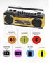 Imagem de Boombox Retro Riptunes com Bluetooth, USB e SD - Amarelo