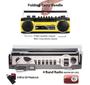 Imagem de Boombox Retro Riptunes com Bluetooth, USB e SD - Amarelo