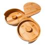 Imagem de Bordeador De Taças E Copos Em Bambu Para Drink Com 3 Bases