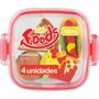 Imagem de Borracha Decorada Mini Foods C/4 (S)
