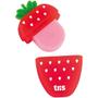 Imagem de Borracha Decorada TRIS Morango com Tampa e Aroma - Display com 24 Unidades