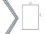 Imagem de Borracha Gaxeta Refrigerador Porta Electrolux R360 Re33 Rde37 R310 57x160 Parafusada