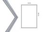 Imagem de Borracha Geladeira Para Electrolux Fe22 Porta 140x53