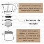 Imagem de Borrachas anel de vedaçao para cafeteira italiana de 3 cafes