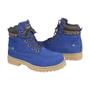 Imagem de Bota Adventure Cano Médio Couro Nobuck Azimute - Terra - Azul Royal