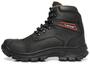 Imagem de Bota Adventure Coturno Unissex Rustico Couro 2191 - Preto