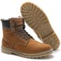 Imagem de Bota Adventure Couro Coturno Masculino Casual  Resistente Original Trekking 