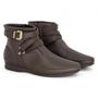 Imagem de Bota Beira Rio Cano Curto Feminina Ankle Boot Casual Fivela