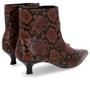 Imagem de Bota Bico Fino Salto Kitten Animal Print Couro