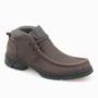 Imagem de Bota Botina Casual De Couro Masculino Confortavel Leve Café Trabalho