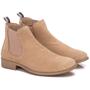 Imagem de Bota Botina Chelsea Boots em Couro Areia