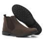 Imagem de Bota Botina Chelsea EC Shoes de Couro com Elasticos Laterais e Sola Tratorada