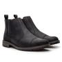 Imagem de Bota Botina Chelsea Masculina Couro Crazy Horse Conforto Preto 3000