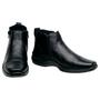 Imagem de Bota Botina Comfort Masculina com Ziper Lateral em Couro Bovino Legítimo - San Lorenzo 7030