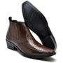 Imagem de Bota Botina Country Masculina Couro Conforto Moderna Casual