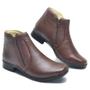 Imagem de Bota Botina Masculina Casual Silva&Silva 046Q Couro Marrom