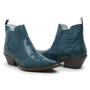 Imagem de Bota Botina Masculina Country Bico Fino Anaconda Azul De Couro JNA SHOES