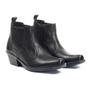 Imagem de Bota Botina Masculina Country Preto Solada Blaqueada