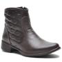 Imagem de Bota Botina Metalacê Feminina Cano Curto Couro